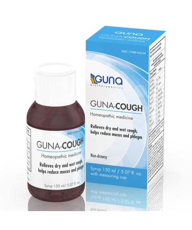 GUNA Cough Homeopathic Natural Cough Medicine for Adults and Children - 5.07 Ounces - Syrup