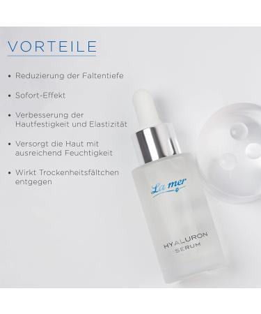  La Mer La mer Hyaluronic Serum | Plumping Serum 30ml | Reduces Wrinkle Depth with Immediate Effect | Greenery Extract & Five Different Hyaluronic Acids - Buy Online on GoSupps.com