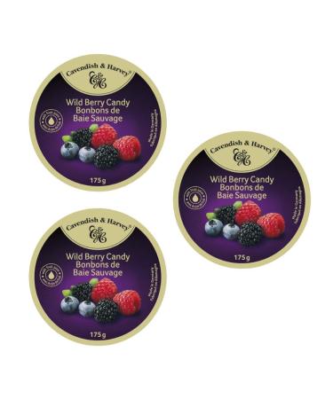 Cavendish and Harvey Wild Berry Drops Hard Candy - 175g (3 Pack)