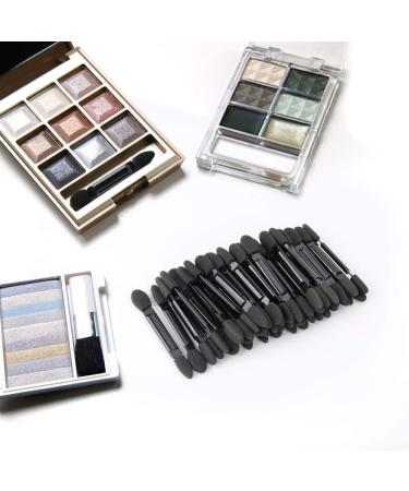 TygoMall Professional Double Head Eyeshadow Brushes - 50 Pcs Disposable Dual Sided Makeup Applicators, Black (2.44 inch) - Buy Online on GoSupps.com