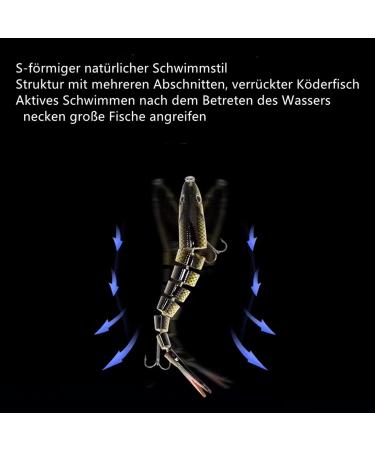 Premium Rubber Fish Bait Set for Trout & Bass Artificial Fishing Bait for Freshwater & Saltwater Perfect Fishing Gifts for Men - Buy Online on GoSupps.com