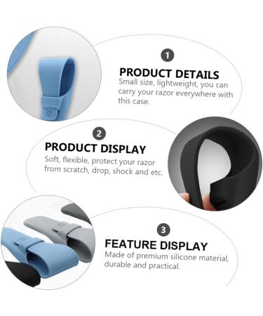 Buy Beavorty 4pcs Razor Case & Shaver Travel Bag - Durable Silica Gel Carrying Case for Razors & Trimmers - Perfect for Travel & Storage - Buy Online on GoSupps.com