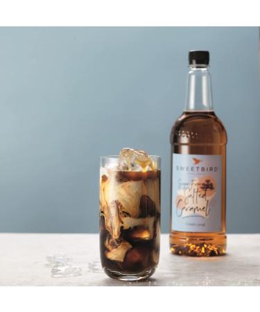 Sweetbird Salted caramel syrup without sugar 1 l - Buy Online on GoSupps.com