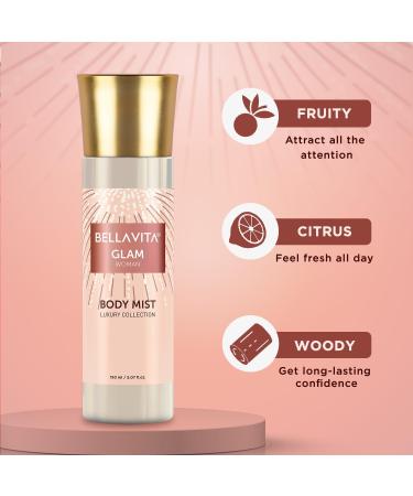 Be'llaVita Luxury Senorita & Glam Body Spray Mist Perfume Combo with Long Lasting Refreshing Floral & Fruity Fragrance Scent of Jasmine for Women 150 ML Each - Buy Online on GoSupps.com