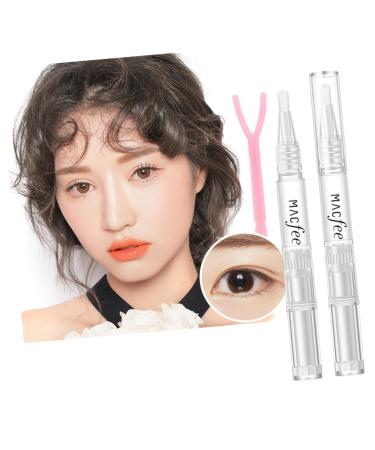 minkissy 1 Set Eyelid Strips Cosmetic Supplies Invisible Eyelid Glue Double-fold Eyelids Styling Cream Invisible Double-fold Eyelids Cream Natural Double-fold Eyelids Cream Eye Cream Makeup As Shown 13*1.5cm