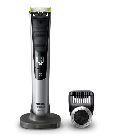 Philips Norelco, Oneblade QP652070 Pro Hybrid Electric Trimmer and Shaver, Black/Silver