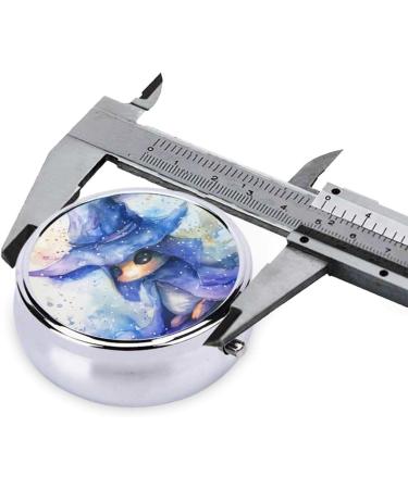 Little Blue Wizard Portable Metal Pill Box - Round Mini 3-Compartment Organizer for Small Pills Ideal for Travel - Buy Online on GoSupps.com