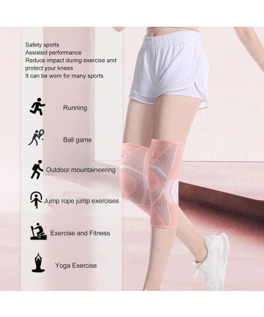 Buy Sports Knee Pads - Running Knee Protector & Support Braces - Breathable & Elastic - 2 Pcs Knee Support for Exercise (M - Buy Online on GoSupps.com