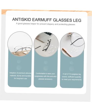 Nuobesty 100 Pcs Silicone Glasses Leg Covers & Ear Hooks - Anti-Slip Comfortable Fit for Glasses - Buy Online on GoSupps.com