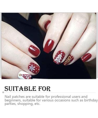 dijiusidy Nail Art Stickers Self-Adhesive Fingernail Decal with Strap Glue DIY Art Decor Full Cover Manicure Kits for Women Girls YMX208 - Buy Online on GoSupps.com