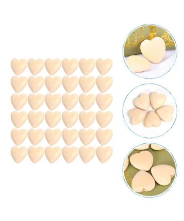 50 Wooden Heart Pearls in Peach - Valentine s Day Decoration Mini Tinkering Craft Hearts (2x2cm) - Buy Online on GoSupps.com