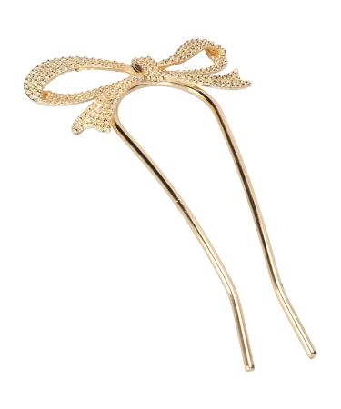 Beaous Gold Hair Needle - Elegant U-Shaped Hair Fork & Practical Hair Jewelry for Weddings | Exquisite Hair Accessory for Women & Girls - Buy Online on GoSupps.com