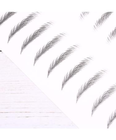 Solustrie 20 Pairs Waterproof Hair-Like Eyebrow Stickers for Men & Women | Durable Forehead Shaper Makeup | Synophridia Black - Buy Online on GoSupps.com