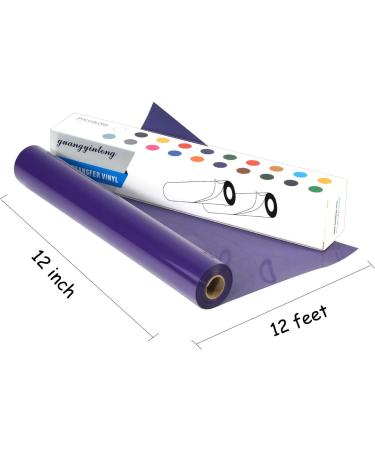 Guangyintong Purple HTV Vinyl Roll 12x12ft Matte for T-Shirts - Heat Transfer Vinyl - Buy Online on GoSupps.com