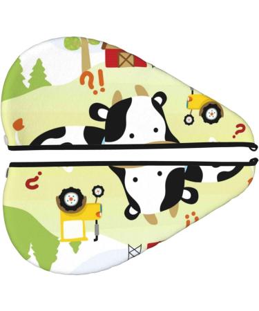 Farmfield Cute Animals Microfiber Hair Towel - Soft Absorbent Coral Velvet Wrap for Long Curly Thick Hair - Quick Dry for Women - Buy Online on GoSupps.com