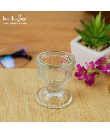 ChillEyes Transparent Glass Eye Wash Cup - Effective Eye Rinse and Cleansing Eco-friendly Non-Reactive Safe and Comfortable (Single) - Buy Online on GoSupps.com