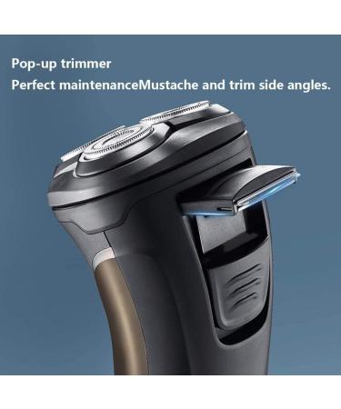 Electric Razor for Men - Rechargeable Waterproof Rotary Shaver with Pop-up Beard Trimmer | International Shipping Available - Buy Online on GoSupps.com