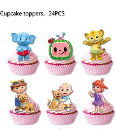 25PCS Children Cake Toppers Cupcake Toppers Cake Decorations Children Birthday Party Supplies Decorations (3) - Buy Online on GoSupps.com