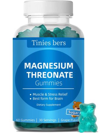 Magnesium Threonate & Potassium Magnesium Gummies 500mg | Sugar-Free, Vegan, Non-GMO | Natural Fruits Flavor for Adults & Kids - Buy Online on GoSupps.com
