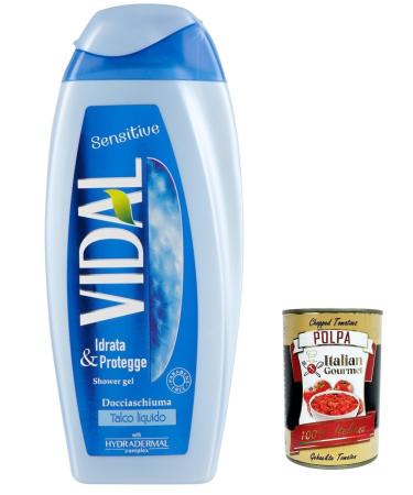 Italian Gourmet E.R. Vidal Lot de 12 gels douche Talco liquide Talc 250 ml + Pulpa Italian Gourmet Pulpa 400 g