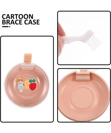 Gleavi Cute Dental Container for False Teeth & Orthodontic Supplies - Pink Storage Box for Dentures & Braces - Ideal for Home & Travel - Buy Online on GoSupps.com