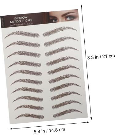 Housoutil 9 sheets Sticker Shaping Tattoos Eyebrow Imitation False Stickers Eyebrows Artificial Transfer - Buy Online on GoSupps.com