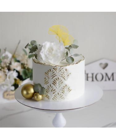 KIPTVO 6PCS Ginkgo Leaves Cake topper Acrylic Leaf Gold Cupcake Topper For Baby Shower Diy Birthday Party Wedding Valentine's Day - Buy Online on GoSupps.com