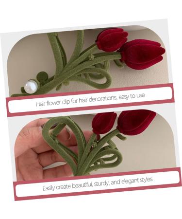 Beaupretty Diffuser hairpin claw clips for thick tulip flower clip barrettes for women easter clip womens clips easter gifs Big Claws oversized Miss Flower Hair Clips - Buy Online on GoSupps.com