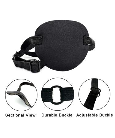 2PCS Adjustable Eye Patches for Amblyopia & Lazy Eye | Soft Medical Eye Patch Set - Black & Leopard Print for Kids & Adults - Buy Online on GoSupps.com