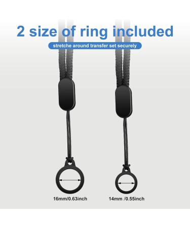 Adjustable Peritoneal Dialysis Transfer Set Lanyard - 4 Colors Detachable Buckle & 8 Silicone Rings | Secure PD Accessories - Buy Online on GoSupps.com