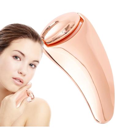 Manual Face Roller Metal Face Massager Lifting Roller Women Skin Care Beauty Rolling Tool For Massaging Neck Chin Eyes Cheekbones Nose Rose Gold Scraping Board + Rose Gold Roller - Buy Online on GoSupps.com