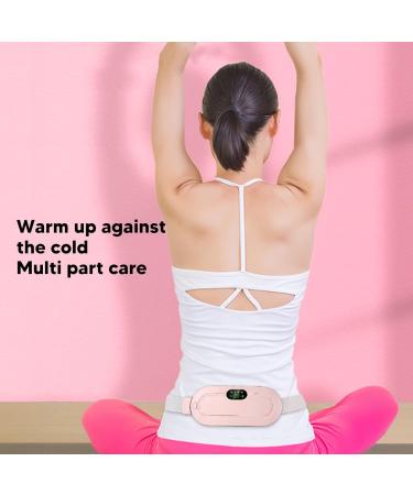 4 Gears Electric Waist Heating Belt - USB Hot Compress & Acupressure Massage | Wireless Heating Pillow for Women & Girls - Buy Online on GoSupps.com