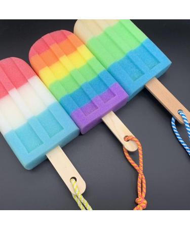 Healeved 3Pcs Ice Cream Shaped Bath Sponge Set - Shower Body Scrubber & Rubbing Towel - Random Style - Size 1 - Buy Online on GoSupps.com