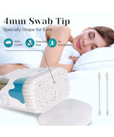 MEIPO Spiral Head & Ear Spoon Cotton Swab Buds (4Pack-800pcs) - Gentle Makeup Removal & Ear Cleaning - Buy Online on GoSupps.com