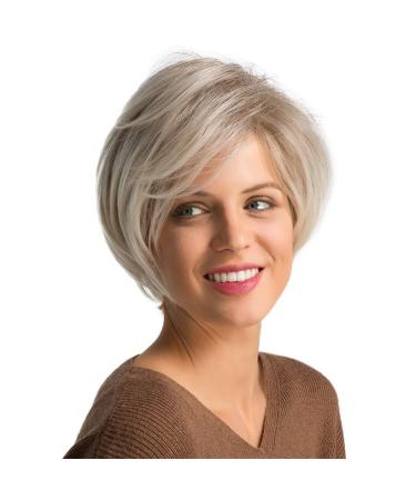 Short Gold Wavy Synthetic Wig for Women - Curly Brazilian Cosplay Hair | 50s 60s 70s 80s Style - Buy Online on GoSupps.com