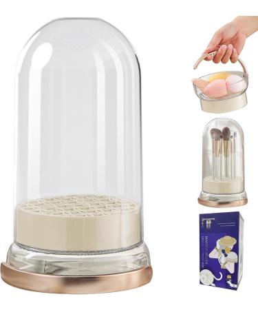 Cosmetic Brush Cleaner Makeup Brush Cleaner 5.1x9.1 inch 3 in 1 Cosmetic Brush Cleaner with Drying Holder Makeup Brush Cleaning Mat Portable Dustproof Makeup Brush Holder for Sponge - Buy Online on GoSupps.com