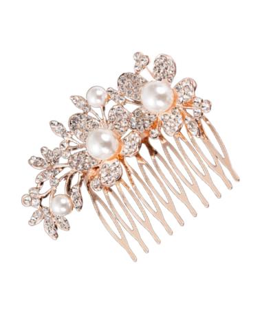 MAGICLULU Bridal Hair Accessory Crystal Hair Accessories Bridal Headpiece Girls Hair Accessories Bridal Hair Accessories Girl Hair Accessories Unique Accessory Alloy Comb Bride