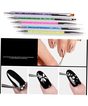 Healeved Sets Nail Art Pen Uv Gel Pen Nail Dotting Pen Nail Drawing Pen Double Head Pull Pen - Buy Online on GoSupps.com