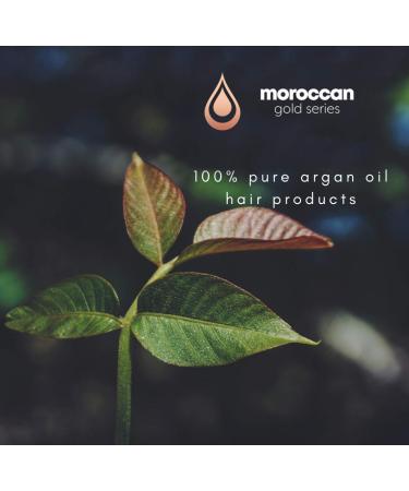 Moroccan Gold Series Leave-In Hair Mask with Argan Oil and Keratin - Nourishing Leave In Conditioner for Curly, Frizzy, or Damaged Hair - 8.4oz - Buy Online on GoSupps.com
