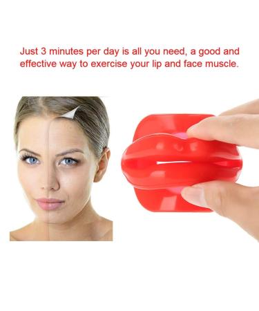 GOTOTOP Silicone Face Lifting Lip Exerciser - Anti Wrinkle Mouth Muscle Tightener Tool (Red) for Youthful Skin - Buy Online on GoSupps.com