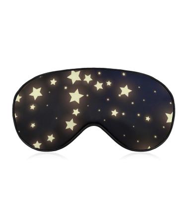 Night Galaxy Shining Cosmic Sky with Stars Eye Mask for Sleeping Travel Night Blindfold Airplane Relaxing Eyes Cover Eye Masks Blackout Sleep Mask for Shift Work Office Nap Relieve Stress Night Galaxy Shining Cosmic Sky With Many Stars