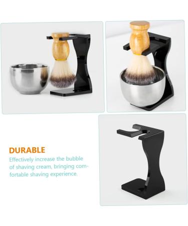 Frcolor Shaving Set - Complete Razor Brush & Bowl Set for Men | Perfect Gift for Husband & Dad | Stylish Wood Holder & Stainless Steel - Buy Online on GoSupps.com
