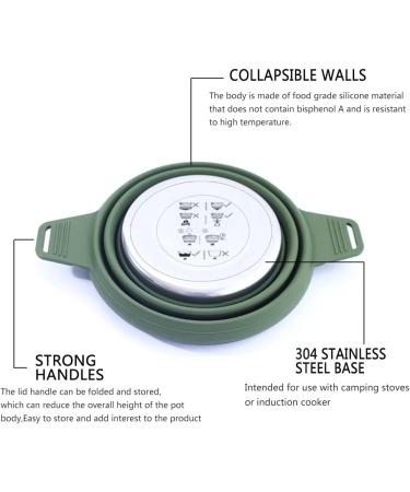 2.5L Collapsible Camping Cook Pot,Portable Cookware for Outdoor Hiking - Buy Online on GoSupps.com
