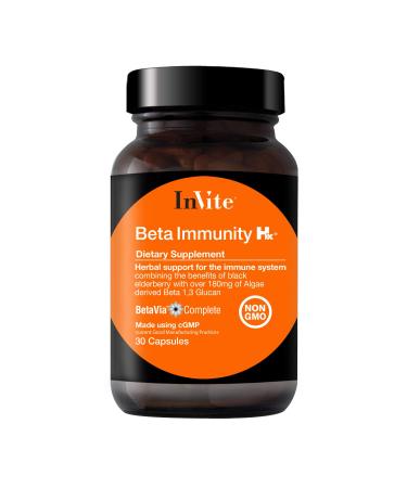 IInVite Health Beta Immunity Hx - Immune-Boosting Supplement - with Beta Glucans and Black Elderberry - 30 Capsules 1