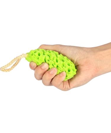 4 Colors Beauty Soft Sponge Body Shower Exfoliator - Orange Bath Scrubber for Home Spa & Cleansing - Buy Online on GoSupps.com