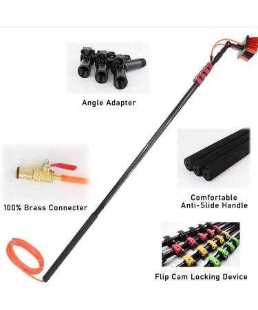 Window Cleaning Brush Equipment Glass Wall Clean 180 Rotating Brush -Headed Cleaning Cleaning Cleaning Brush Outdoor Window Glass Solar Plate 35 cm 9m/30 Feet 35cmbrushhead 6M/20FT - Buy Online on GoSupps.com