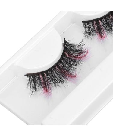 18mm Colored False Eyelashes Soft and Light Reusable Design Exquisite Appearance Suitable for Cosplay Costume Party Long Curly Pink Glitter Fake Eyelashes for Women (P7I01-3) - Buy Online on GoSupps.com