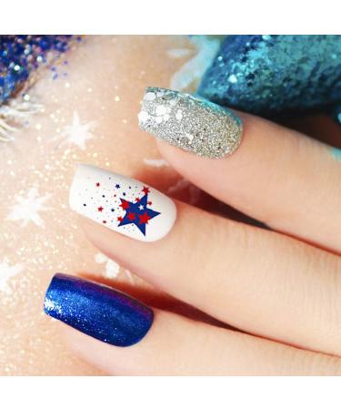 minkissy American Flag Nail Art Stickers - 8 Sheets 4th of July Independence Day Nail Art Decals National Day Manicure Decals for Memorial Day Women Girls - Buy Online on GoSupps.com