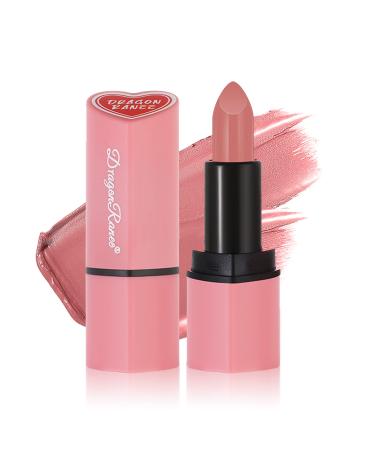 XINGXYUEL Nude Matte Lipstick  Nude Lip Stain Velvet Lip Stick Bold and Intense Nude Pink Lipstick Smooth Matte Lip Gloss for Women Girls Daily Natural Nude Lip Makeup - 02