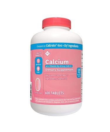 Member's Mark 600 mg Calcium + D3 Dietary Supplement (600 ct.)